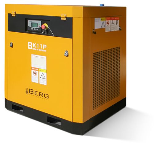 Компрессор BERG ВК-11Р-E/8 бар с ременным частотно-регулируемым приводом