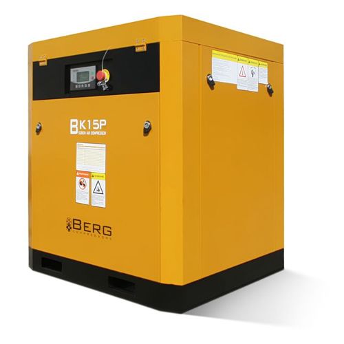 Компрессор BERG ВК-15Р-E/12 бар с ременным частотно-регулируемым приводом