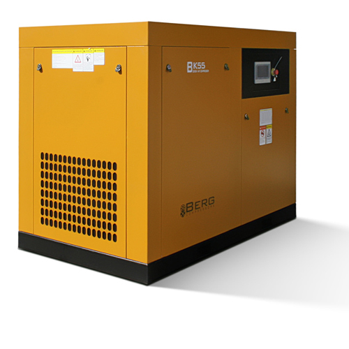Компрессор BERG ВК-55Р-E/12 бар с ременным частотно-регулируемым приводом