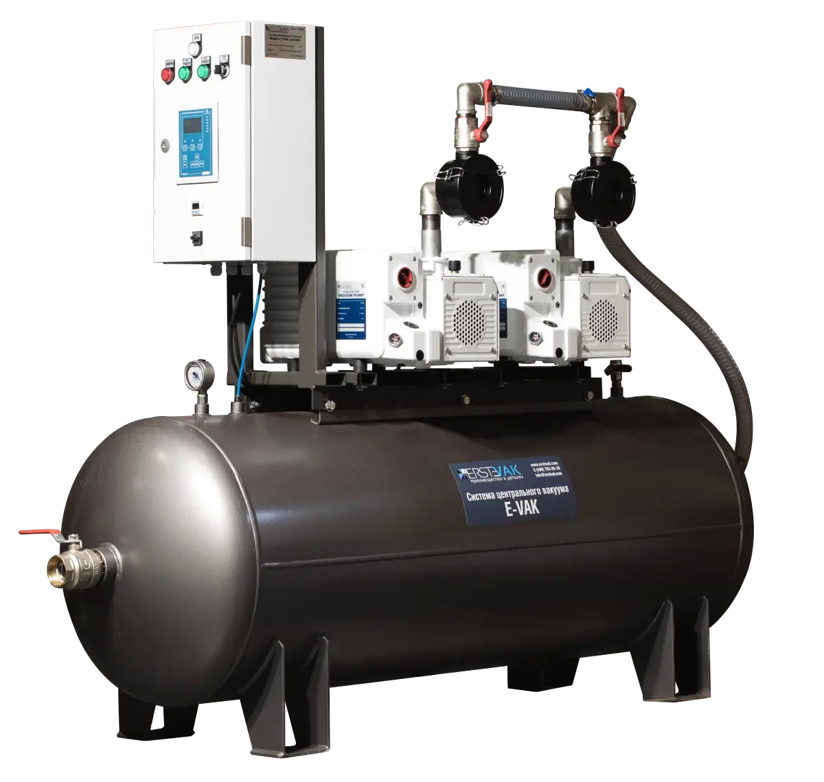 Централизованная вакуумная система ERSTEVAK E-VAK 2x100/900